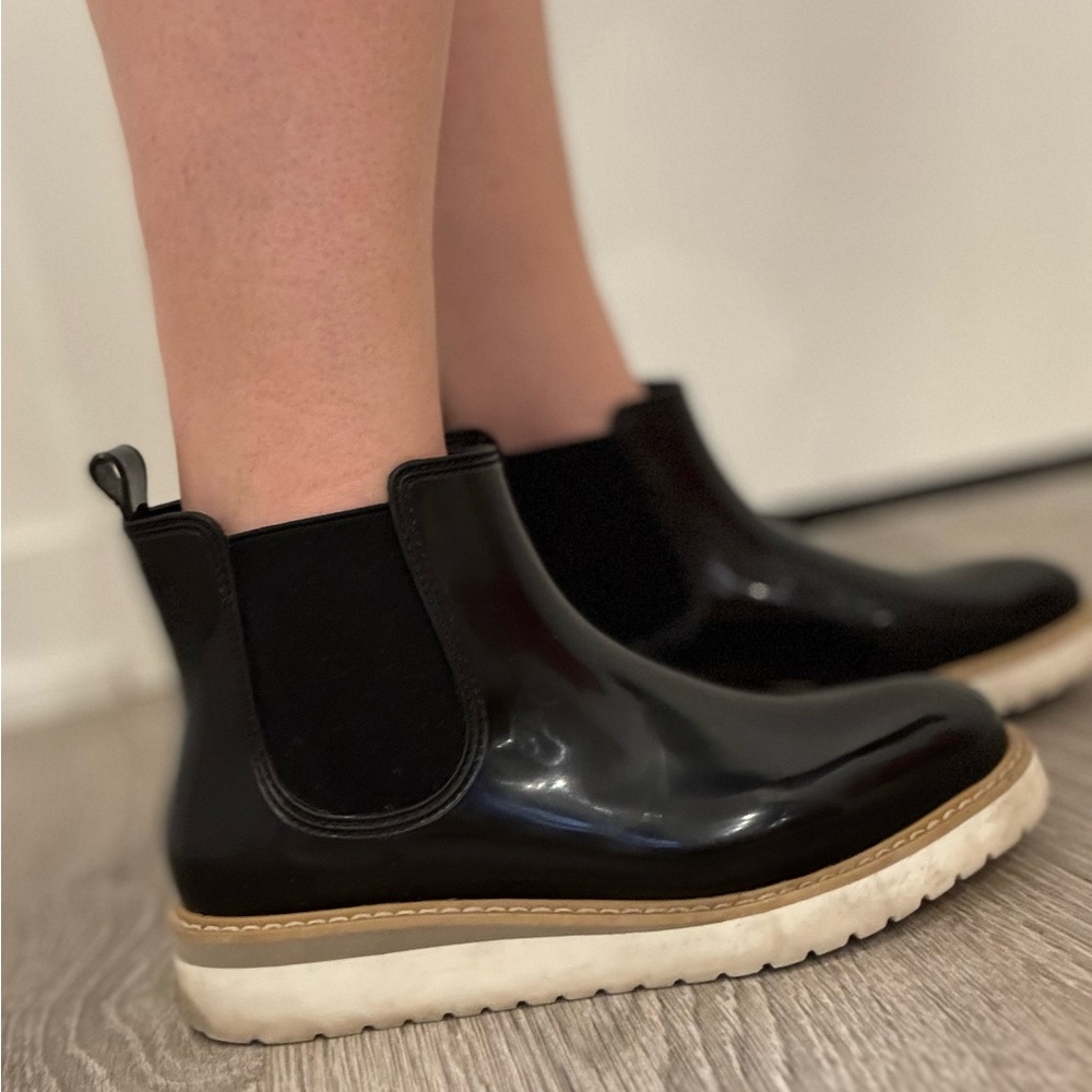 Black Chelsea Rain Boots - Women’s - Picture 3 of 3